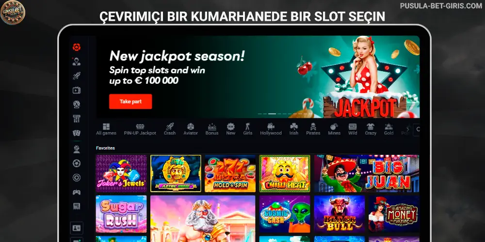 Çevrimiçi bir kumarhanede bir slot seçin Pusulabet