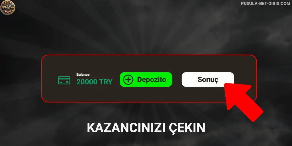 Kazancınızı çekin Pusulabet